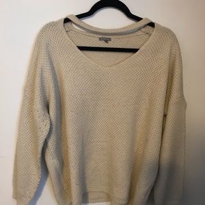 Plus size cream colored sweater